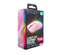 STEALTH Souris de gaming lumineuse LED 7 boutons Rose pastel Compatible avec consoles de jeu et PC
