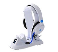 STEALTH SP-C160V PS5 Gaming Station - Casque Gamer, Support de Casque, Base de Stockage, Station de Recharge, et câble tressé USB-C Play & Charge