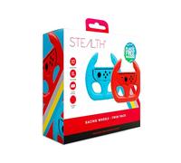 STEALTH Volants de Course Joy-Con Nintendo Switch & Switch OLED Pack Double - Bleu Néon et Rouge