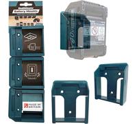StealthMounts 40V Makita Battery Holder, 6 Pack, Blue, Plastic