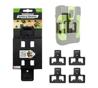 StealthMounts Lot de 4 supports de batterie compatibles avec EGO 56 V - Supports de batterie noirs pour EGO 56 V | Fabriqué au Royaume-Uni