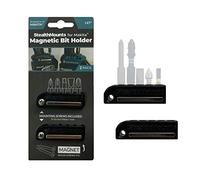 StealthMounts Makita Support d'embouts magnétiques | Organisateur d'embouts de perceuse | Parfait pour les forets et embouts Makita | Maintien ferme | Facile à utiliser (Lot de 2) Noir