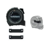 StealthMounts Mètre ruban 5 m avec ceintures de banc - Mètre ruban robuste avec clip de ceinture et système de montage d'outils pour l'organisation d'atelier