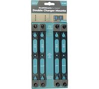 StealthMounts Support pour Chargeur Makita | Fixation murale pour chargeur (Noir) | Design robuste et facile à installer - Lot de 2 (Chargeur individuel)