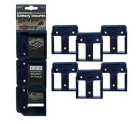 Lot de 6 supports de batteries BOSCH 18v par StealthMounts® (Bleu)