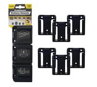 StealthMounts Supports de Batterie pour Dewalt 12v | Fixations de Batterie sans Fil pour Outils Dewalt 12v | Lot de 6 | Organisateurs de Batterie Noir pour Dewalt 12v | Pratique et Durable