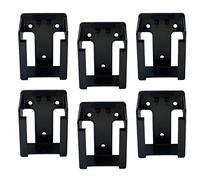 StealthMounts Supports de Batterie pour Erbauer 18v | Fixations de Batterie sans Fil pour Outils Erbauer 18v | Lot de 6 | Organisateurs de Batterie Noir pour Erbauer 18v | Pratique et Durable