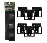 StealthMounts Supports de Batterie pour Hikoki/Metabo HTP/Hitachi 18 V | Fixations de Batterie sans Fil pour Outils Hikoki/Metabo HTP/Hitachi 18 V | Lot de 6 | Noir