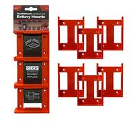 StealthMounts Supports de Batterie pour Hilti 22v | Fixations de Batterie sans Fil pour Outils Hilti 22v | Lot de 6 | Organisateurs de Batterie Orange pour Hilti 22v | Pratique et Durable