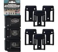 StealthMounts Supports de Batterie pour Makita 12v | Fixations de Batterie sans Fil pour Outils Maktia 12v | Lot de 6 | Organisateurs de Batterie Noir pour Makita 12v | Pratique et Durable