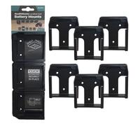 StealthMounts Supports de Batterie pour Makita 40v | Fixations de Batterie sans Fil pour Outils Makita 40v | Lot de 6 | Organisateurs de Batterie Noir pour Makita 40v | Pratique et Durable