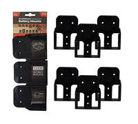 StealthMounts Supports de Batterie pour Ridgid 18v | Fixations de Batterie sans Fil pour Outils Ridgid 18v | Lot de 6 | Organisateurs de Batterie Rouge pour Ridgid 18v | Pratique et Durable