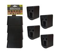 StealthMounts Supports de Batterie pour Ryobi 18v | Fixations de Batterie sans Fil pour Outils Ryobi 18v | Lot de 4 | Organisateurs de Batterie Noir pour Ryobi 18v | Pratique et Durable