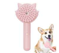 Steam Brush, Pet Groomer, Hair Remover, Spray Massage, Usb Rechargeable, Silicone Bristles, Portable Design, Anti Static, Travel Case Included with Charger, for Dogs