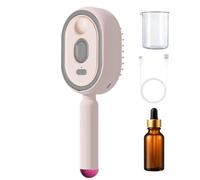 Steam Brush | Rechargeable Comb with Oil, Measuring Cup | Steam Straightener | for Thick Straight Wavy Curly Smoothing