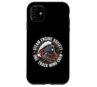 Steam Engine Society Train Lover One Track Mind Crew Coque pour iPhone 11