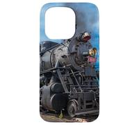Steam Locomotive Train Vintage Railfan Coque pour iPhone 15 Pro