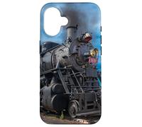 Steam Locomotive Train Vintage Railfan Coque pour iPhone 16