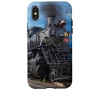 Steam Locomotive Train Vintage Railfan Coque pour iPhone X/XS
