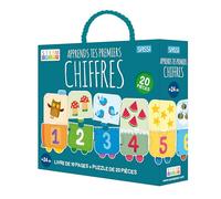 Puzzle & livre apprends tes premiers chiffres bleu TU