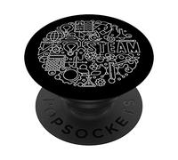 Steam Science Technology Engineering Art Math - Professeur STEM PopSockets PopGrip Adhésif