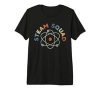 Steam Squad Atom - Amateur d'art et de mathématiques en génie Technique Scientifique T-Shirt Haut de Gamme