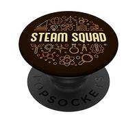 Steam Squad : Science, Technologie, ingénierie, Art et mathématiques PopSockets PopGrip Adhésif