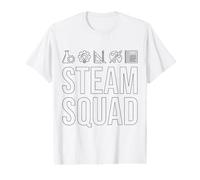Steam Squad Science Technologie Ingénierie Art Math Team T-Shirt Graphique avec Valeur