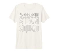 Steam Squad Science Technologie Ingénierie Art Math Team T-Shirt Haut de Gamme