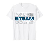Steam Squad Science Technologie Ingénierie Art Mathématiques Outline T-Shirt Graphique avec Valeur