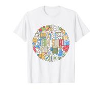 Steam Squad - Science Technology Engineering Art Mathématiques T-Shirt Graphique avec Valeur, Homme, Blanc, S