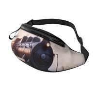 Steam Train Depart Sunset Sac banane pour homme et femme Sac banane tendance Petit sac banane d'extérieur