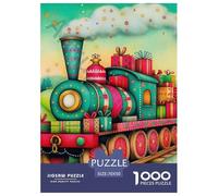 Steam Train Puzzle 1000 Pièces Educa Jouet en Bois Cadeau Unique De l'art De La Décoration Jeu Éducatif Challenge Toy Adultes & Enfants des 14 Ans 70x50cm/1000pcs