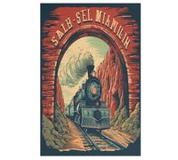 Steam Train Puzzles Adulte 1000 Pieces Cadeau Famille Puzzle Classique 3D EnfFourmisJouet en Bois Cadeau Unique 78×53cm