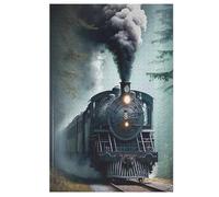 Steam Train Puzzles De 1000 Pièces, Puzzle pour Adultes en Bois, Jeu D'adresse Toute La Famille, (78×53cm)