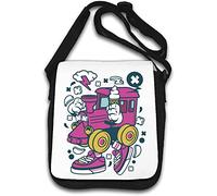Steam Train Retro Classic Train Art Sac à bandoulière Blanc