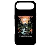 Steamboat Springs CO USA Scenic Mountain Style rétro Coucher de Soleil Coque pour iPhone Air