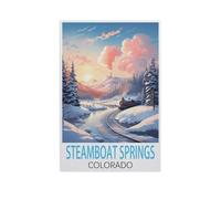 Steamboat Springs Colorado，Puzzle 1500 Pieces Wood Puzzle Adult Children's Educational Toy Family Decompression Game（57x87cm）-FQ50