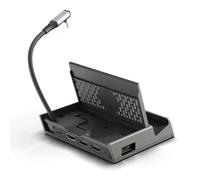 SteamDock PRO pour Steam Deck, ROG Ally et autres appareils SAVAGE RAVEN by Skull & Co. : Dock compact et portable avec hub USB détachable et adaptateur HDMI pour TV (compatible smartphone et ordinate