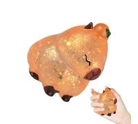 Steamed Bun Squeeze - Capybara Squeeze Toy, Dumpling Toy with Elastic Feature, Compact PU Fidget Toys, Stress Reliever Toys, Cute Dumpling for Children Teens and Adults Family at Home Living Room