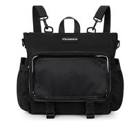STEAMEDBUN Sac à dos d'école Kawaii pour adolescentes, joli sac à dos esthétique Ita avec insert, noir, 15" x 4.5" x 12.5"