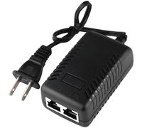 STEAMEMO Adaptateur injecteur Gigabit PoE 52 V, 15 W 10/100/1000 Mbps conforme à la norme IEEE 802.3af, Plug & Play, adaptateur PoE Gigabit pour caméras IP et téléphones VoIP Distance réseau jusqu'à
