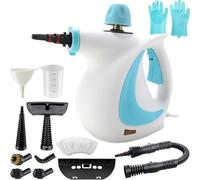 Steameo Nettoyeur Portable, Steamer Nettoyeur, 2,6 À 3,2 Barres, S'Évaporer Ménage 3x Plus Vite, Pour Vapeur Vitres,Sols,Tapis,Voiture,Canapé,Cuisine (Bleu)