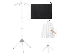 Steamer Rack, Garment Stand, 62.99x22.44x18.11 Inches Clothes Holder, Foldable Ironing Support Frame, Adjustable Height Storage Bag, for Home Apartment Dorm Hotel Travel Dormitories Laundry Room Setup