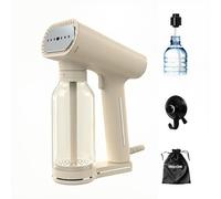 STEAMONE - Steamer Défroisseur à vapeur 2000W, 30g/min - Fer portatif - Capacité 400 ml - Élimine 99,99% d'impureté - Prêt en 30s - Cable 3m - Format compact - KARL XL - CREAM400