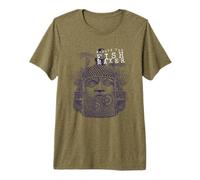 Steampunk Aesthetic Macabra Encyclopedia Maya Statue T-Shirt Haut de Gamme