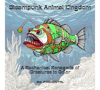 Steampunk Animal Kingdom: A Mechanical Menagerie of Creatures to Color