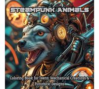 Steampunk Animals Coloring Book for Teens: Mechanical Creatures & Futuristic Designs: A Fun Steampunk Coloring Adventure with Mechanical Animals, ... and Stress-Relief Designs for Teens