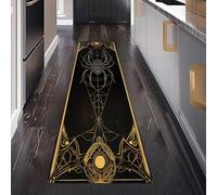 Steampunk Araignée Tapis de Cuisine Devant Evier Antidérapant Lavable 60 x 210 cm, Art Nouveau Toile d'Araignée Sombre Insecte Tapis de Passage, Carpet pour Chambre à Coucher Descente de lit Salon