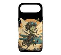 Steampunk Battle Fairy Riding a Dragonfly Coque pour iPhone Air
